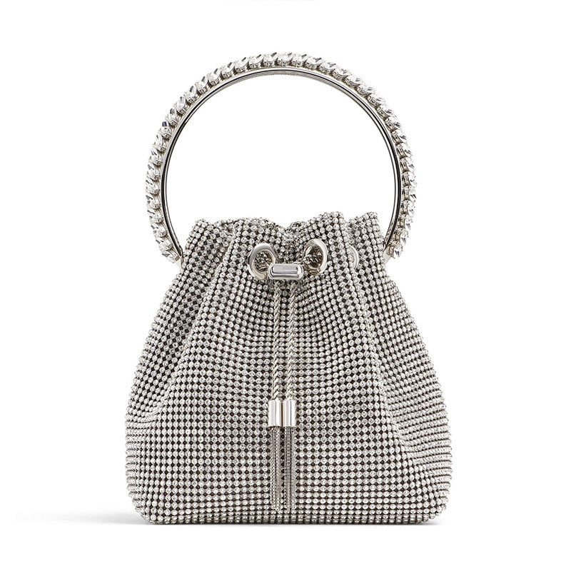 Designer Brand Women's Luxury Diamonds Bucket Bag
