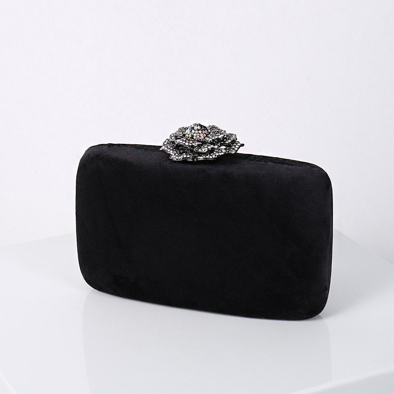 Black Velvet Clutch